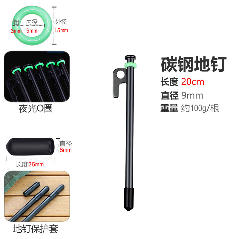 High-quality tent peg made of solid material with stable RGB marking Bowlift