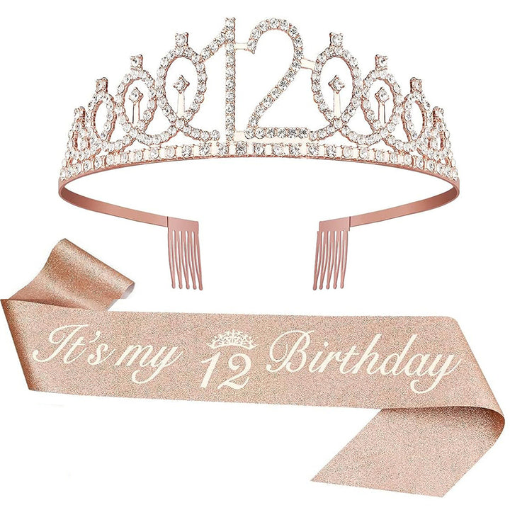Ladies Crystal Princess Crown with 30 & Fabulous lettering Bowlift