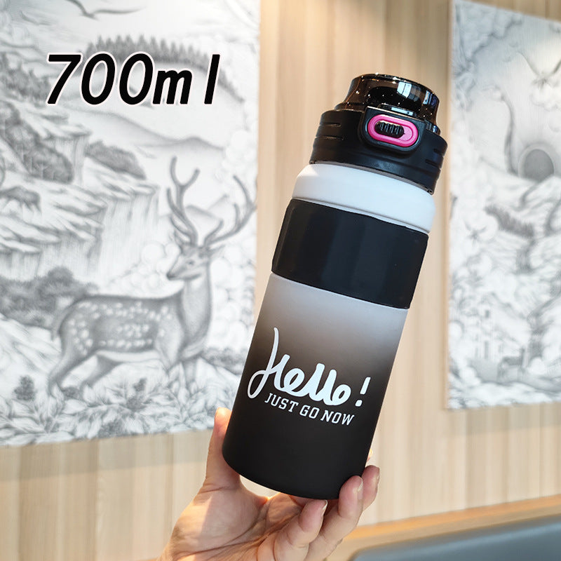 Ladies versatile drinking bottle with innovative flip lid Bowlift