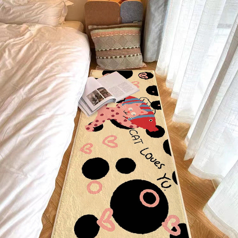 Playful Cat-Themed Bath Rug Bowlift