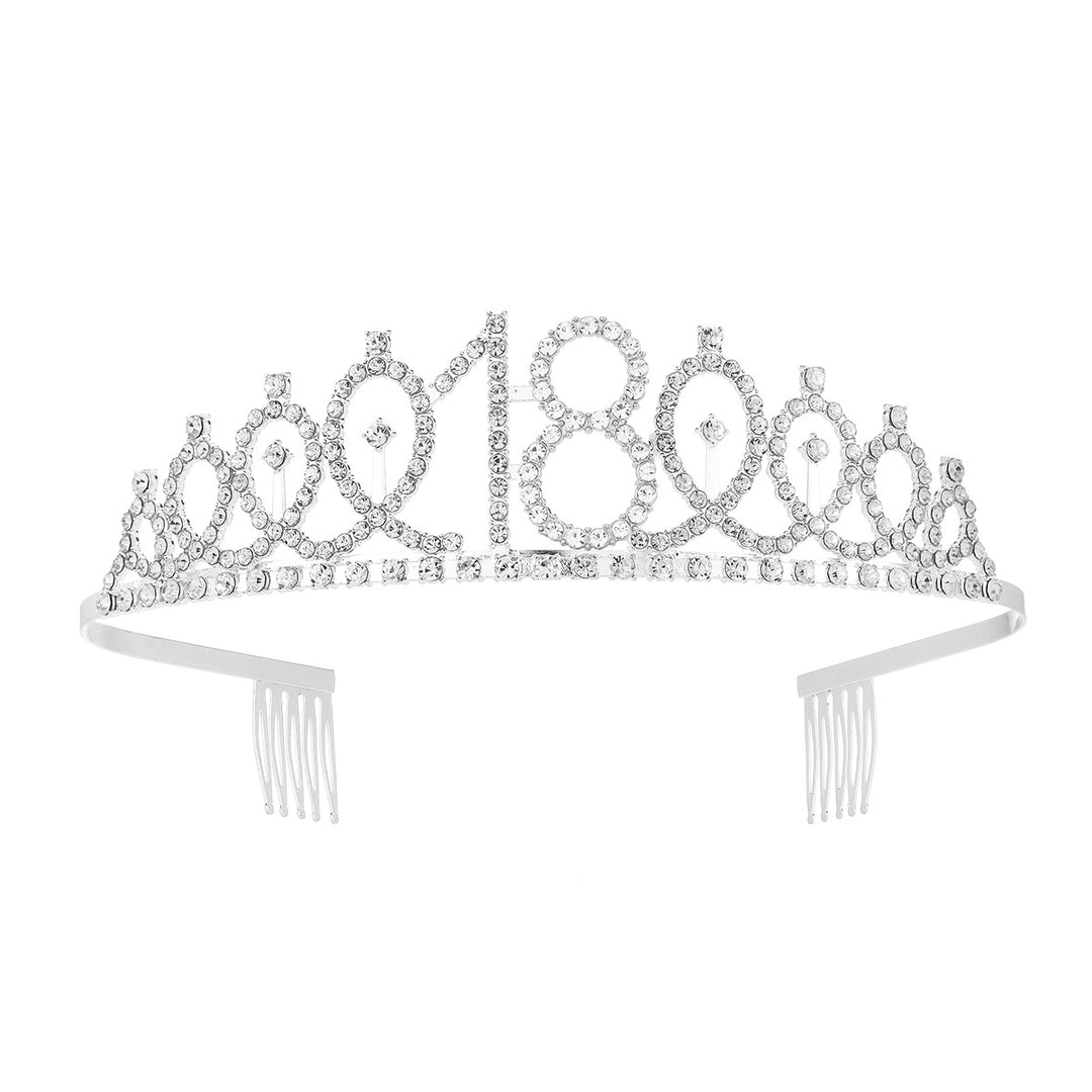 Women's Crystal-Embellished Tiara with Elegant Design Bowlift