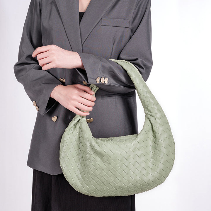 Designer Woven Handbag Bowlift