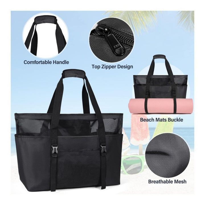 Multifunctional beach bag with compartments Bowlift