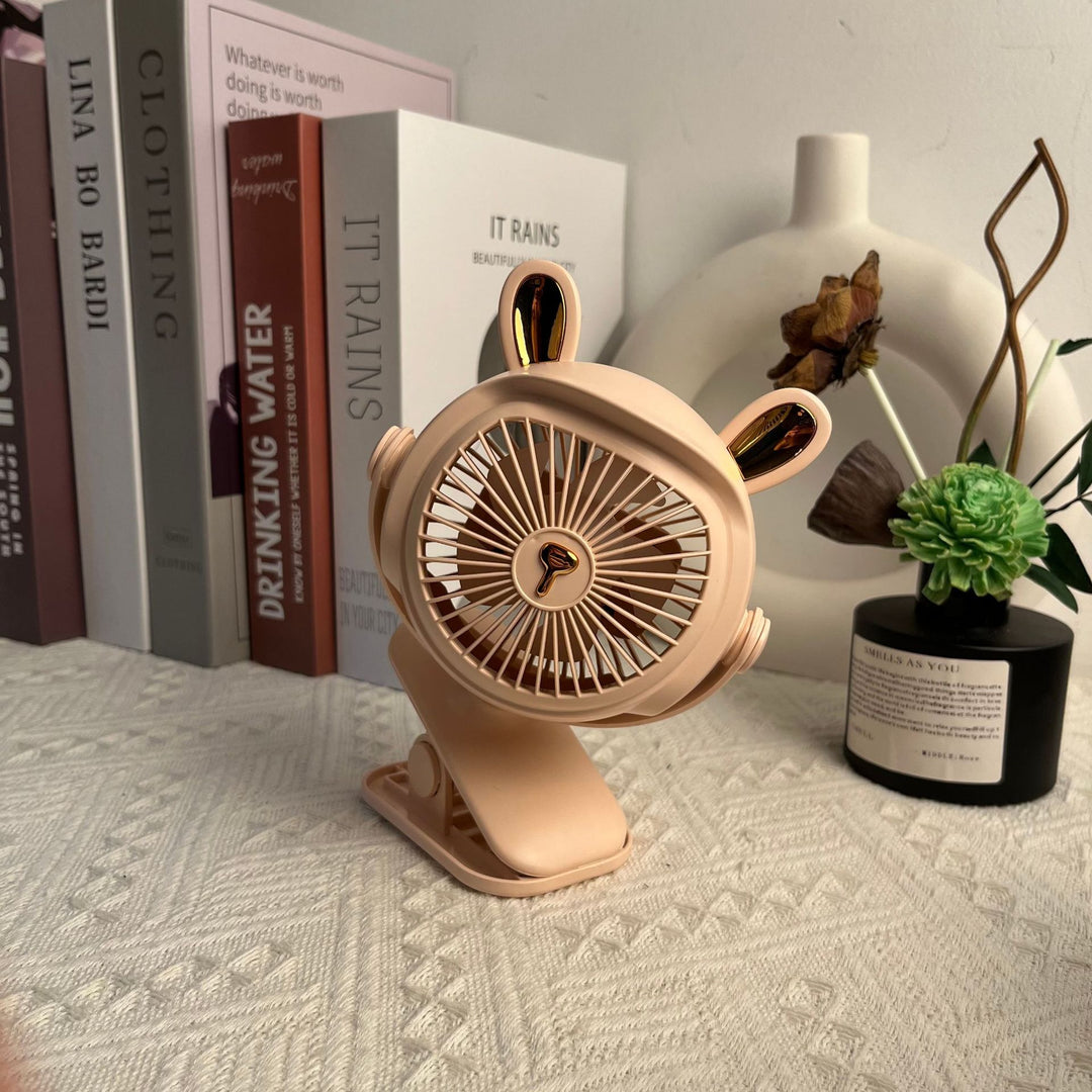 Cute Animal-Themed Portable Desk Fan Bowlift