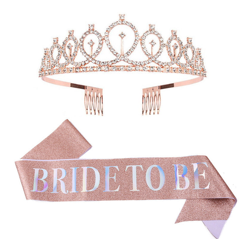 Women Glittering Tiara with Elegant Design Bowlift