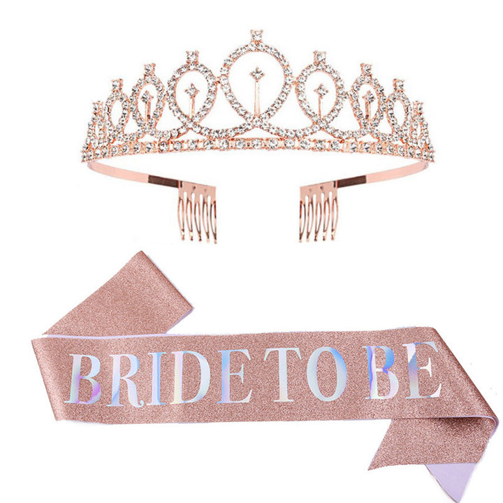 Women Glittering Tiara with Elegant Design Bowlift