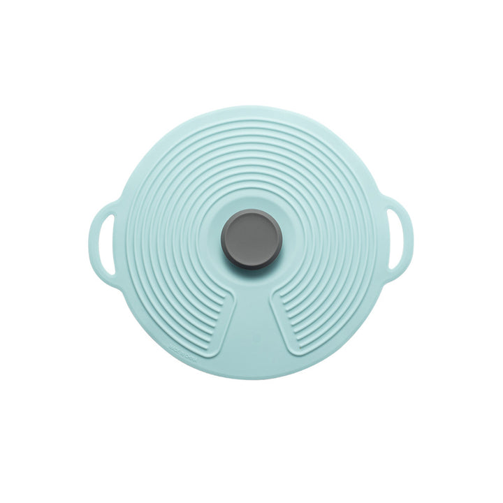 Silicone cooking lid with multifunctional steam valve Bowlift