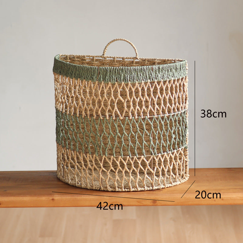 Storage basket with handwoven design Bowlift