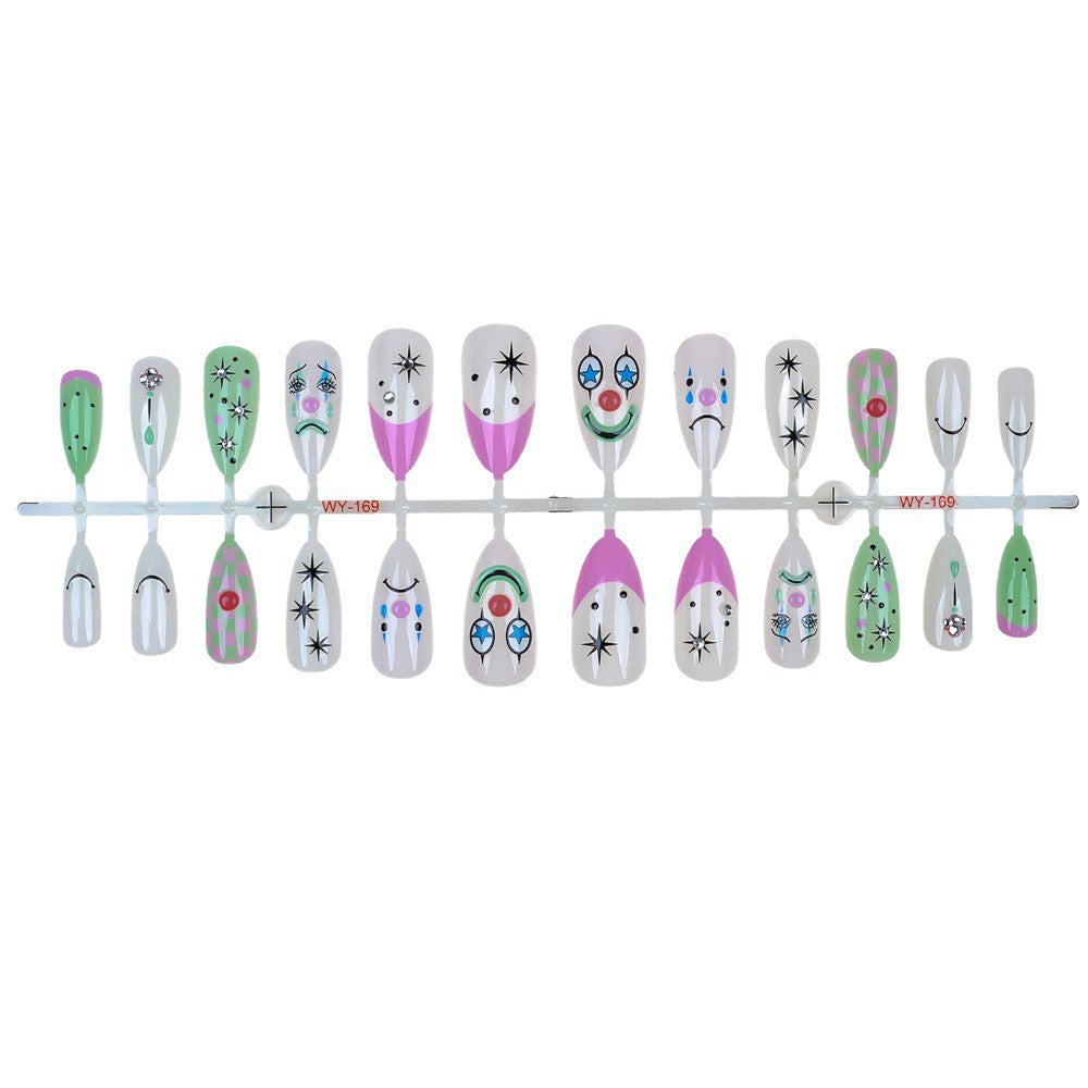 Playful Press-On Nail Art Set Bowlift