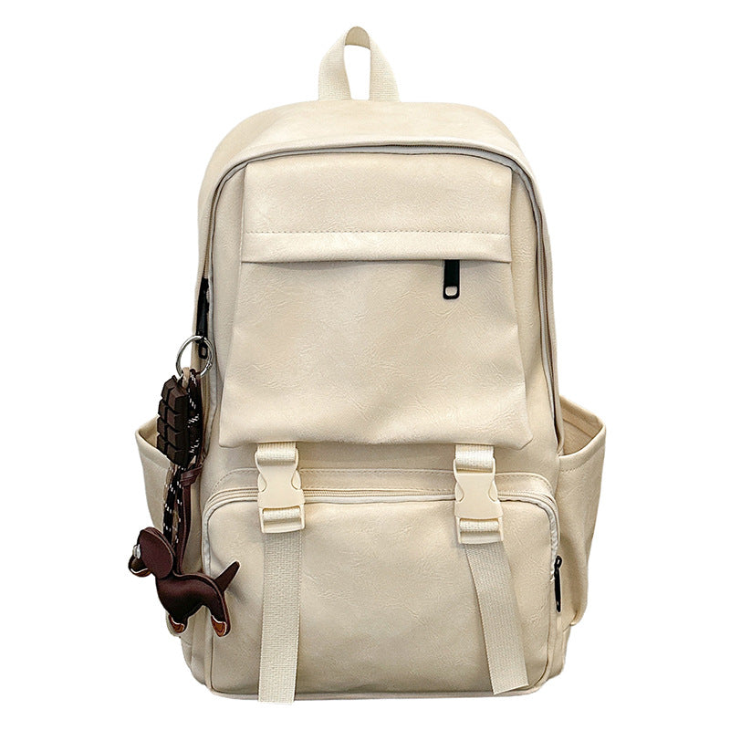 Vintage-Style Leather Backpack Bowlift