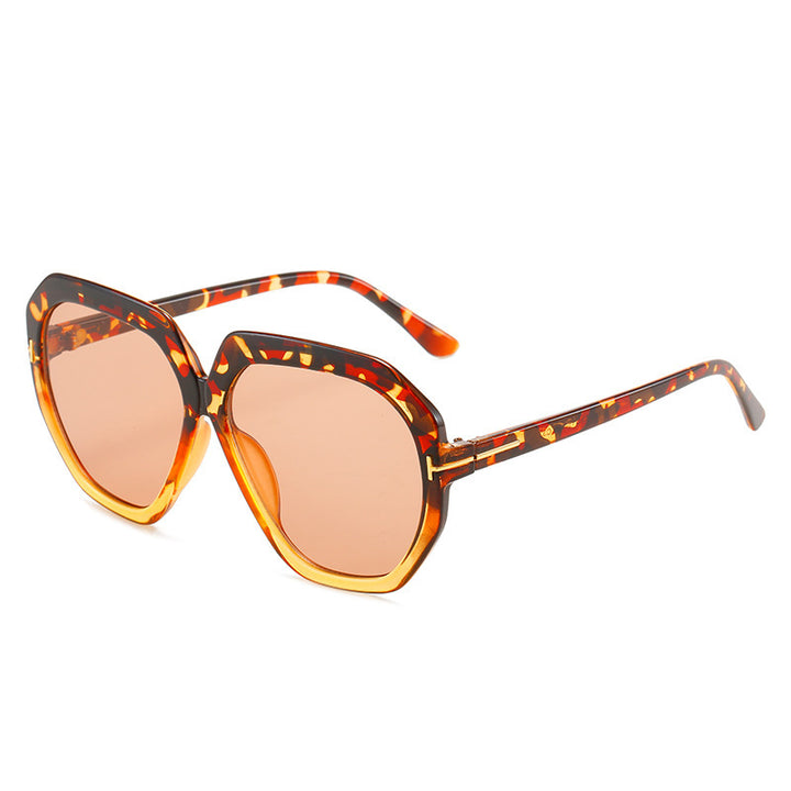 Fashion-Forward Oversized Hexagonal Sunglasses Bowlift