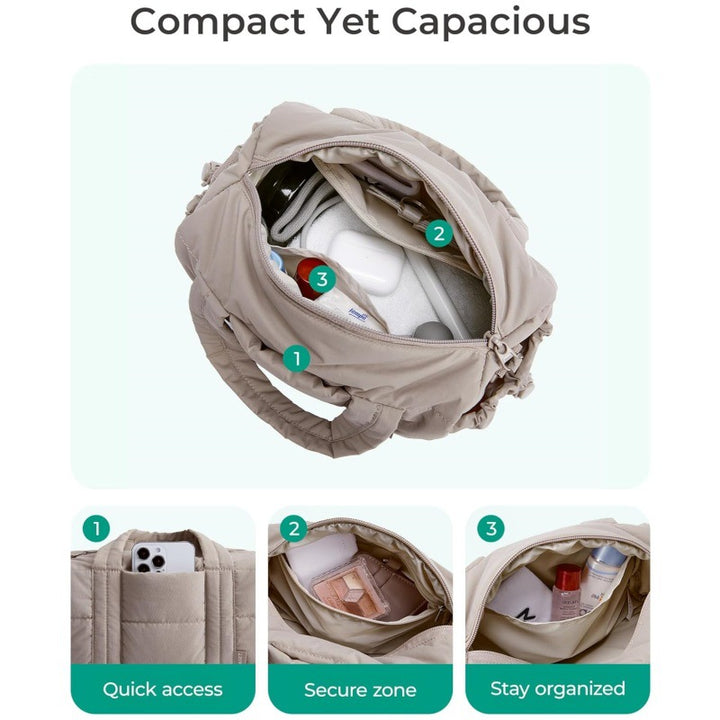 Comfortable travel bag with removable shoulder strap Bowlift