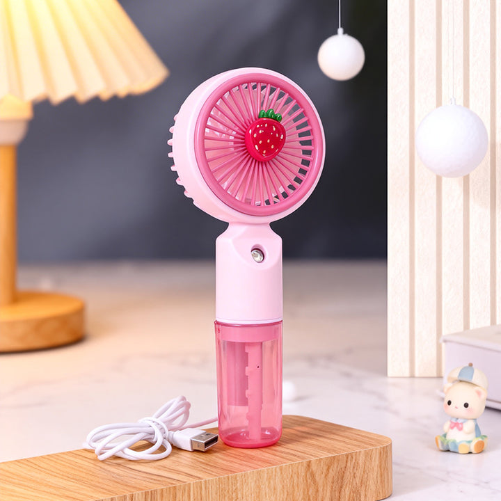Ladies portable hand fan with spray function Bowlift