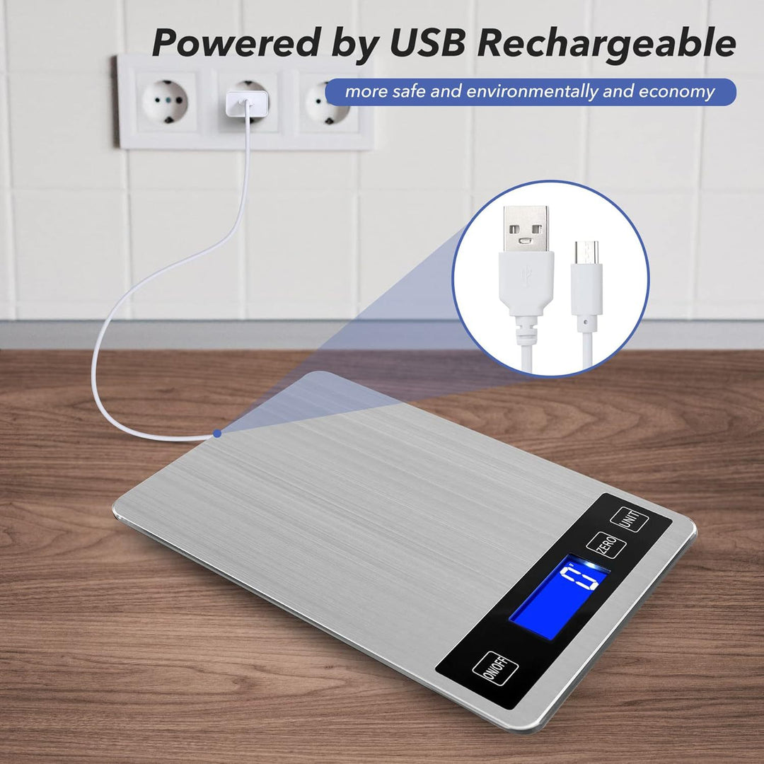USB Rechargeable Digital Kitchen Scale