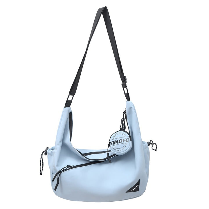 Stylish Shoulder Bag With Multiple Zip Compartments Bowlift