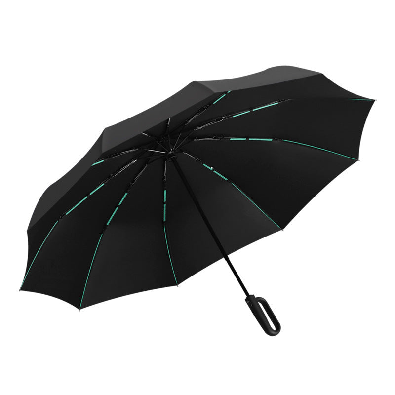 Ladies Folding Umbrella with Innovative Handle Design Bowlift
