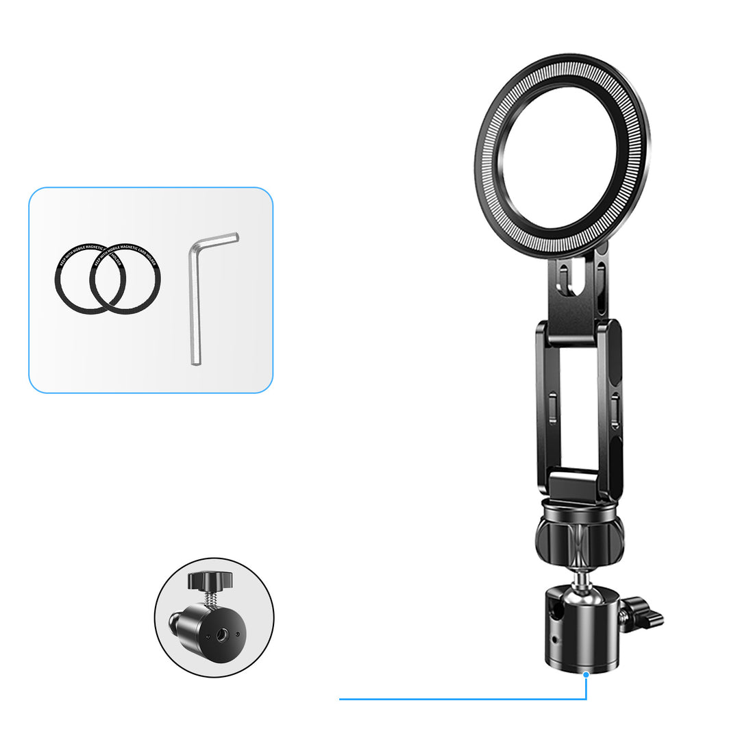 Unisex Ring Light Mount with Flexible Joint Bowlift