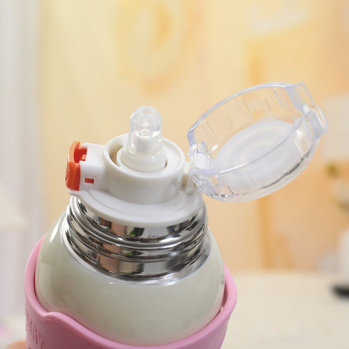Women's funny insulated bottle with integrated carrying strap Bowlift