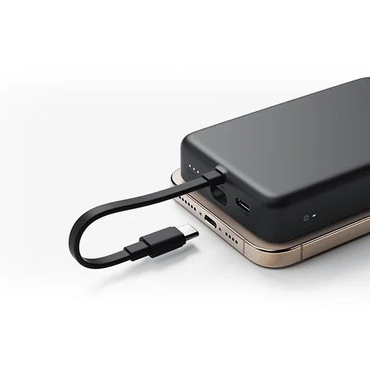 Magnetic wireless power bank with Magnetic alignment and USB-C pass-through Bowlift