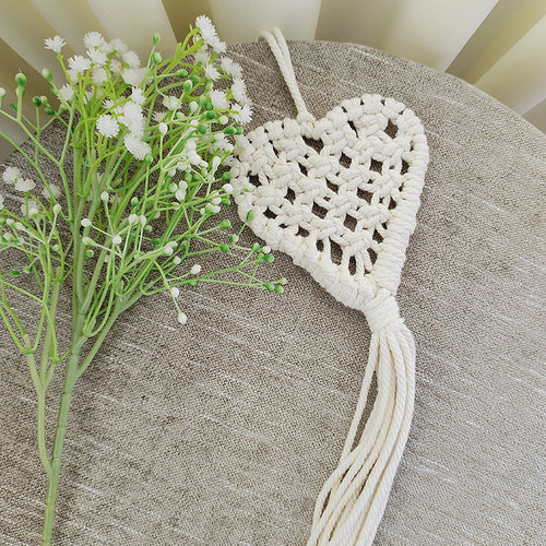 Macrame Heart Wall Hanging