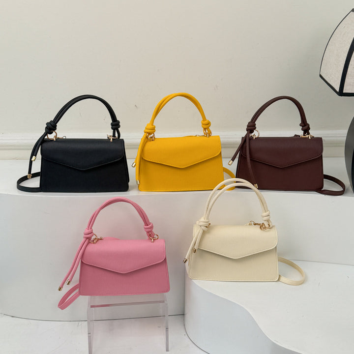 WoElegant Textured Handheld Satchel Bag Bowlift