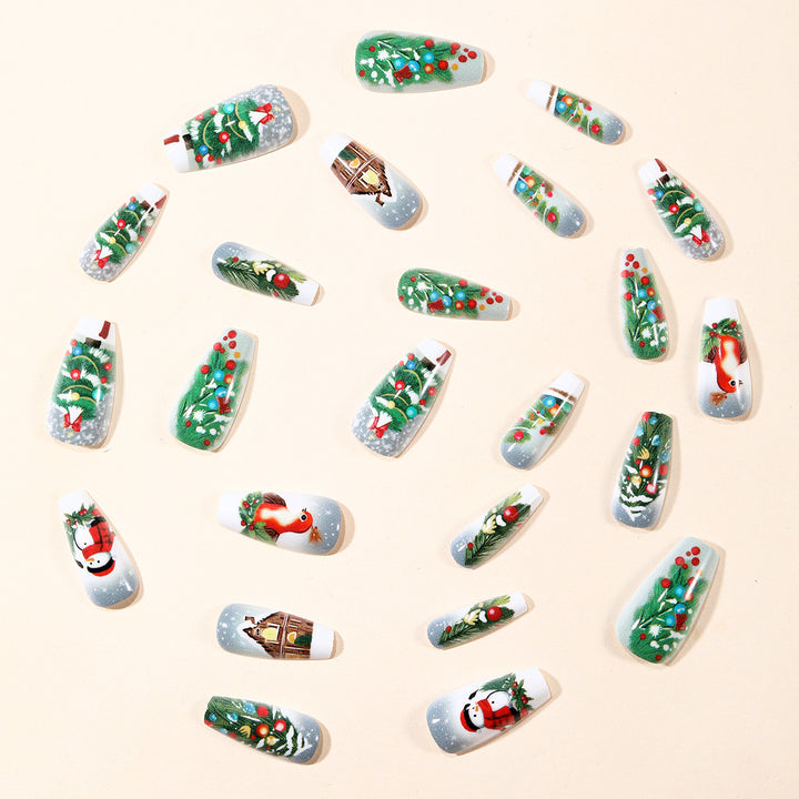 Themed Holiday Nail Art Extensions Bowlift