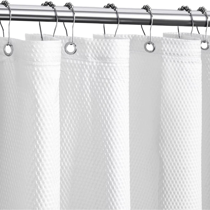 Textured Fabric Shower Curtain Bowlift