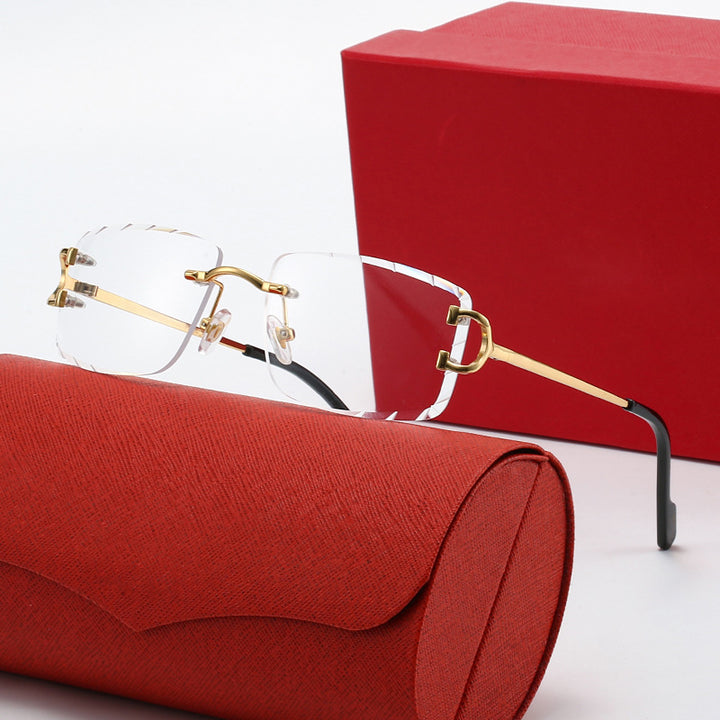 Ladies elegant half-frame corrective glasses Bowlift