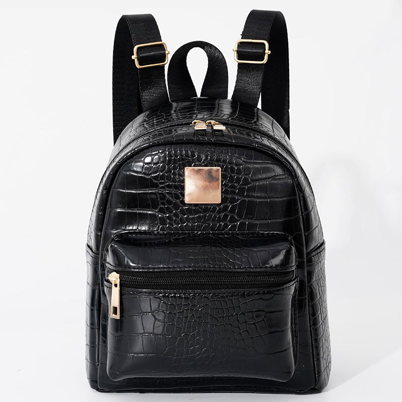 Backpack in Elegant Crocodile Look Bowlift