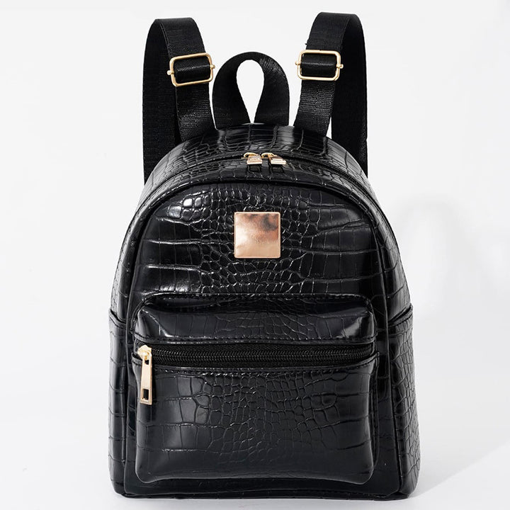 Backpack in Elegant Crocodile Look Bowlift