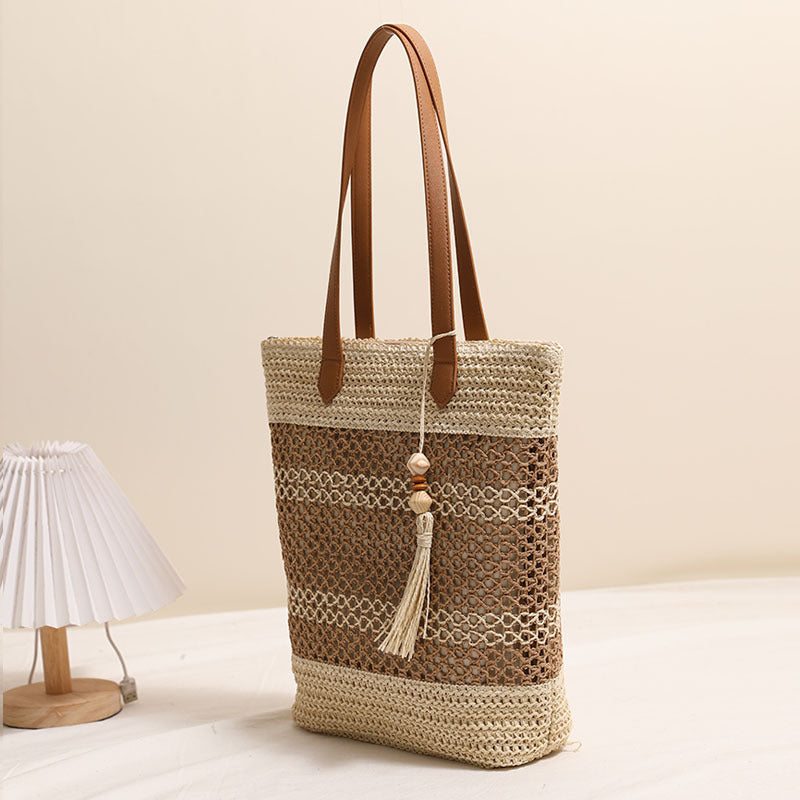 Braided Tote Bag Made From Natural Materials Bowlift