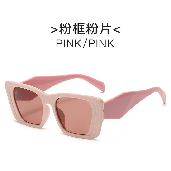 Women geometric oversized sunglasses Bowlift