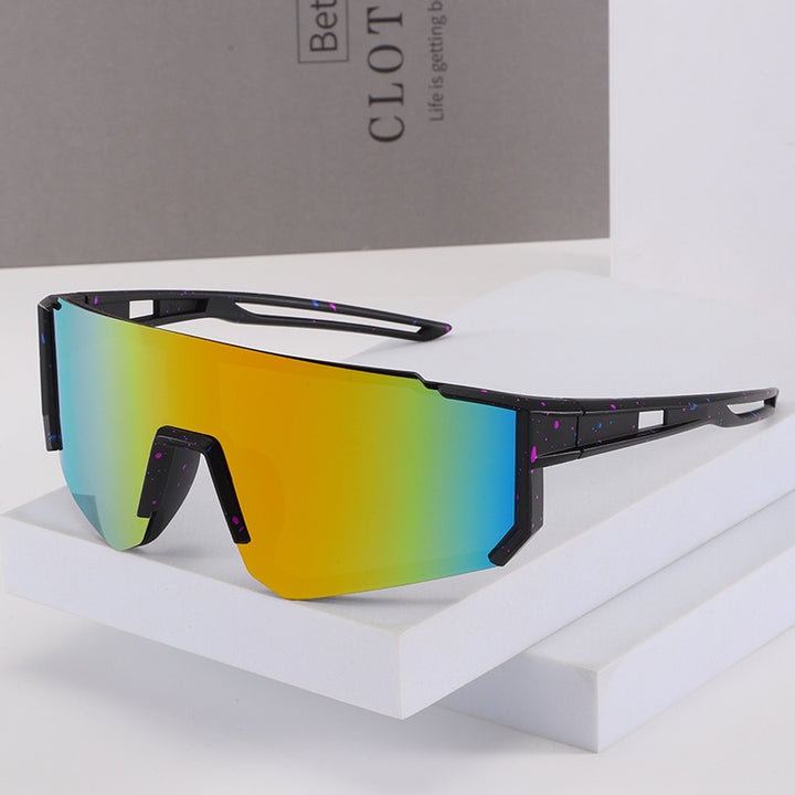 Men's Futuristic Oversized Shield Sunglasses Bowlift