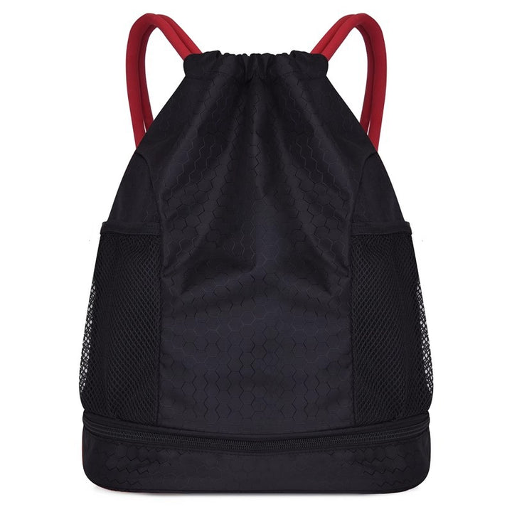 Lightweight Hexagonal Pattern Drawstring Backpack Bowlift