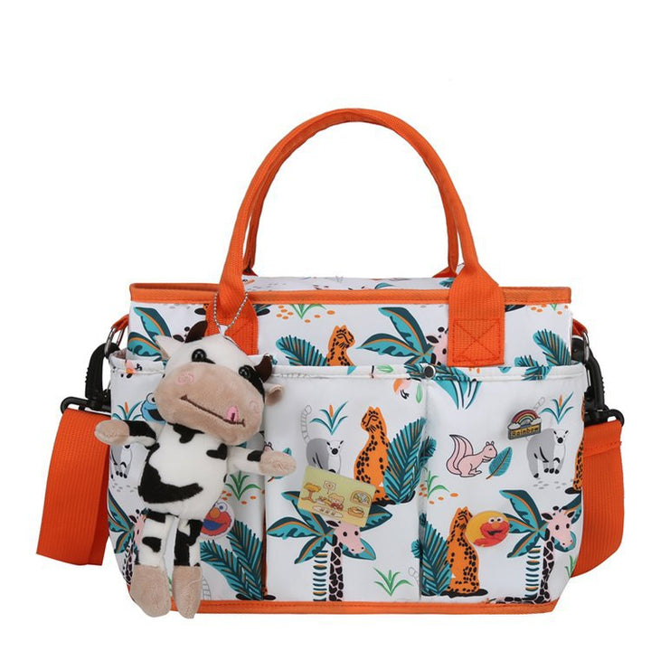 Fun-Themed Multi-Pocket Tote Bag Bowlift