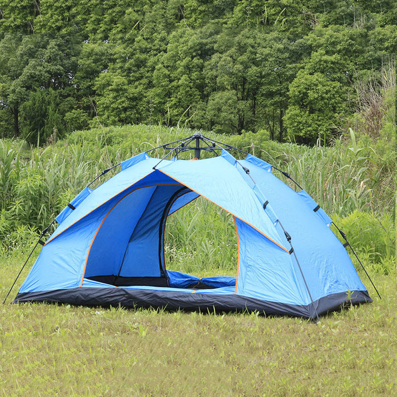 Camping Tent With Expandable Interior And Weatherproof Material Bowlift