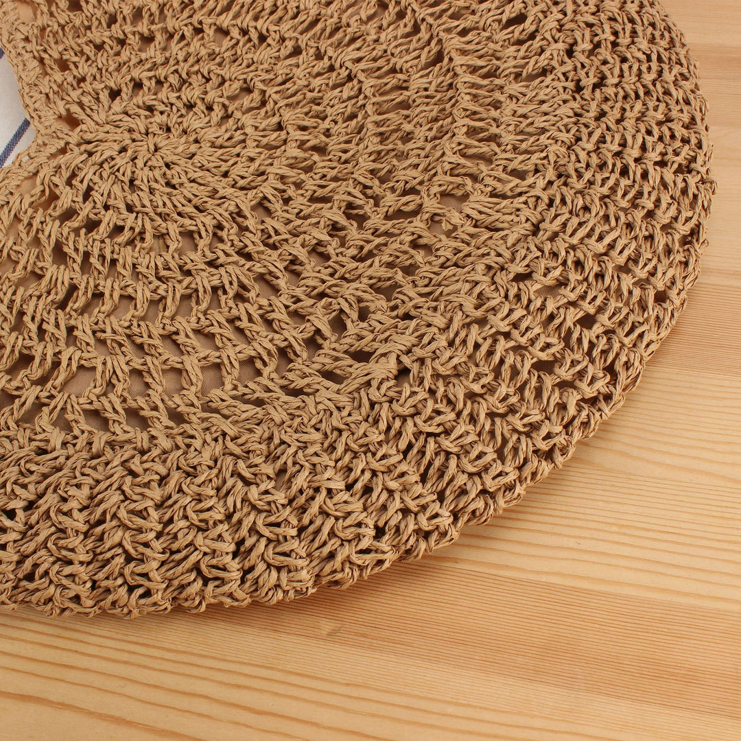 Hand-knotted tote bag with intricate wave pattern Bowlift