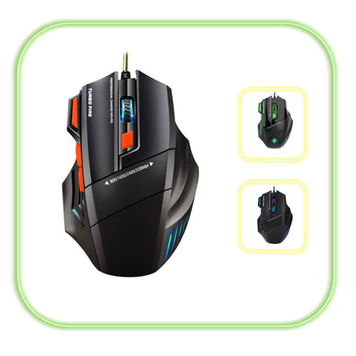 High-precision gaming mouse with adjustable DPI and RGB lighting Bowlift