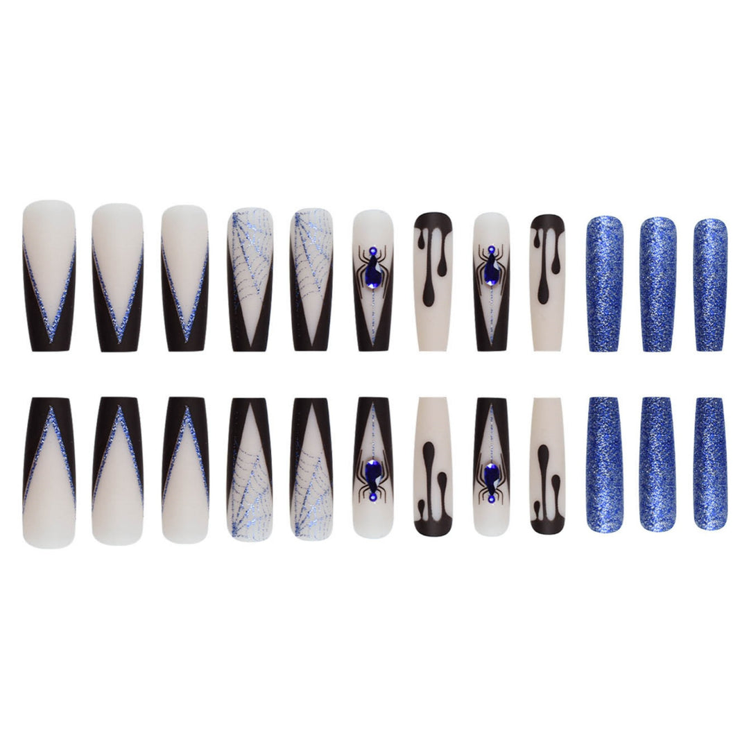 Creative Spider-Themed Press-On Nail Extensions Bowlift