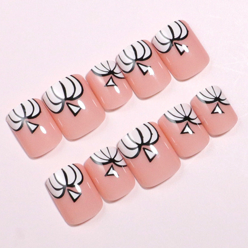 Artistic Halloween-Themed Press-On Nail Set Bowlift 1787225300