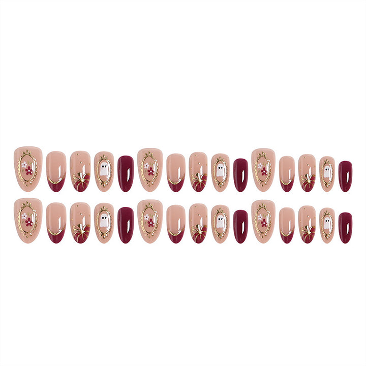 Artful nail tips with autumn design Bowlift