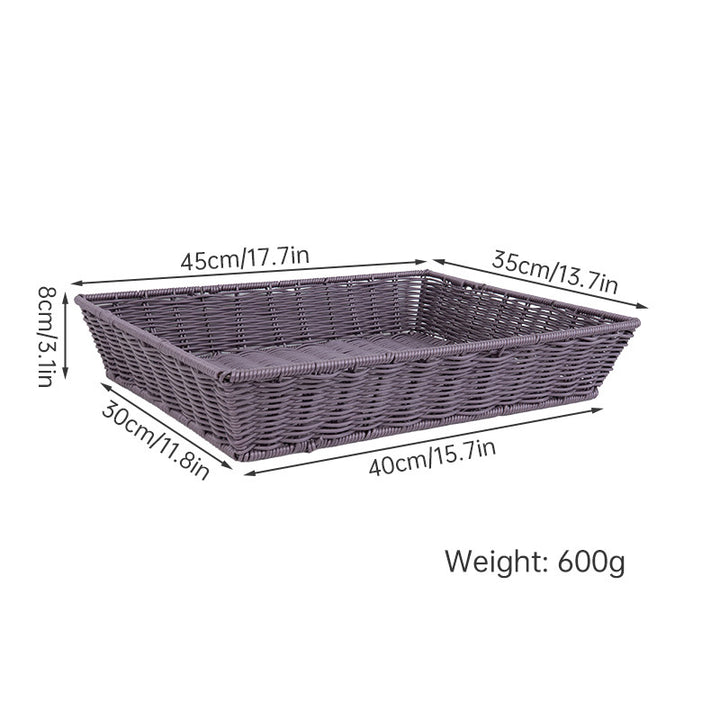 Versatile Storage Wicker Basket Bowlift
