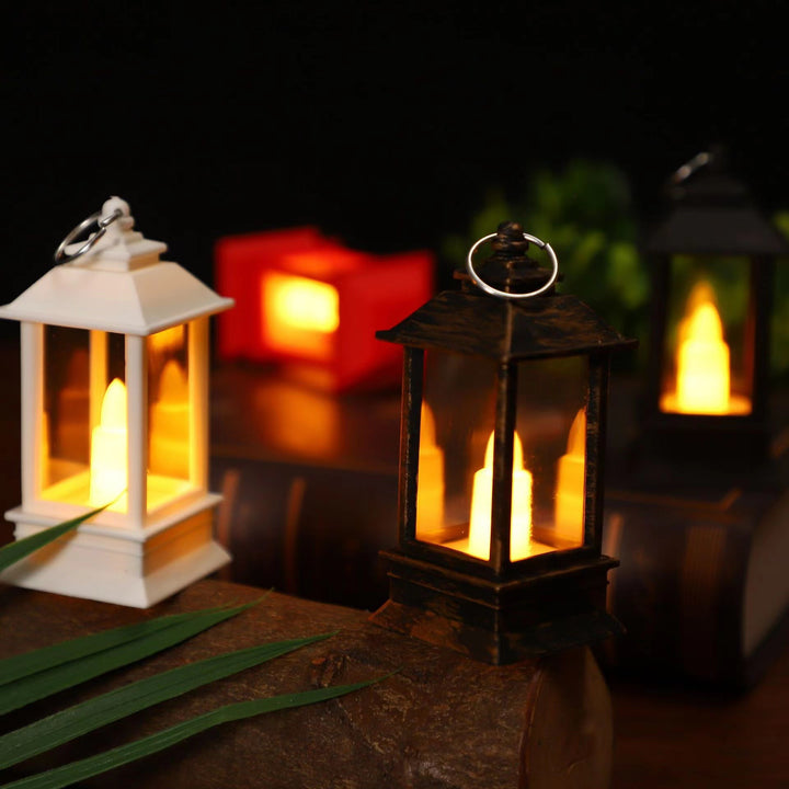 Compact LED Flicker Lantern Keychain and Tabletop Accent Bowlift