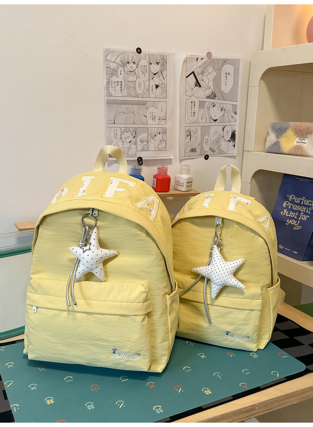 Trendy Star-Embellished Backpack