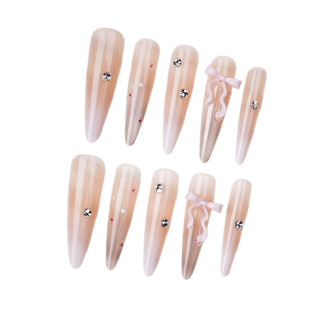 Decorative Press-On Nail Design Bowlift
