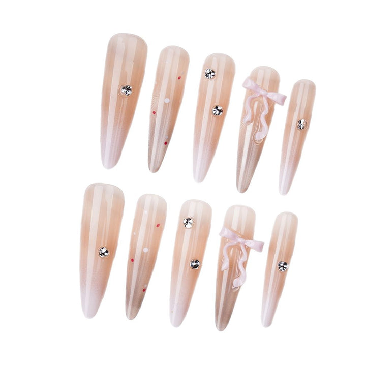 Decorative Press-On Nail Design Bowlift