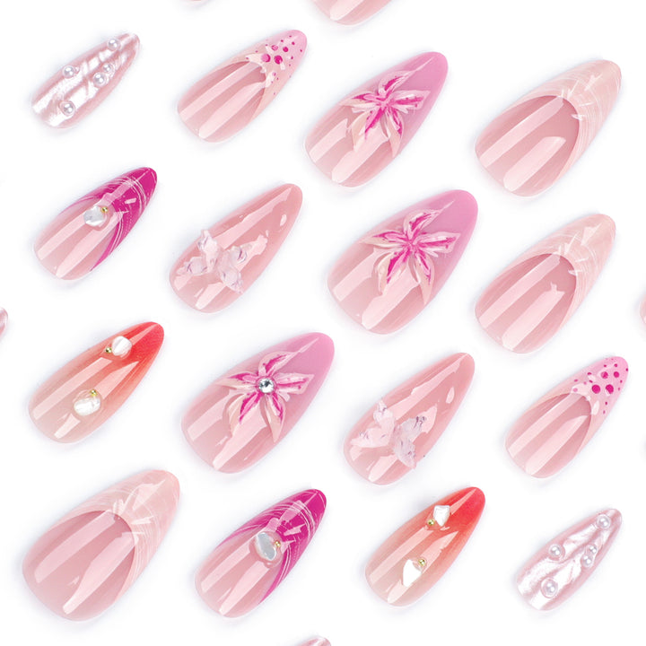 Artful nail extensions with unique 3D accents Bowlift