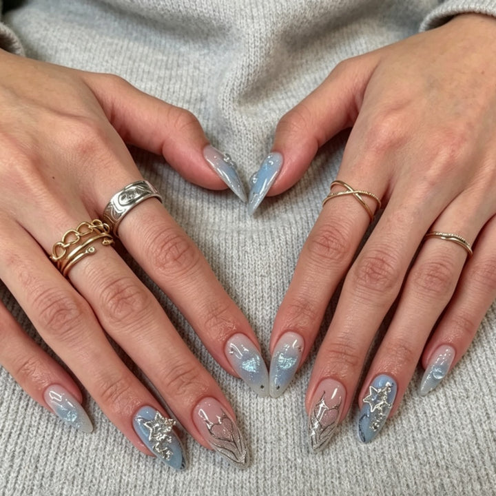 Artistic Press-On Nail Art Set Bowlift