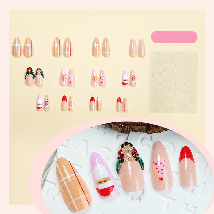 Festive Themed Press-On Nail Art Collection Bowlift
