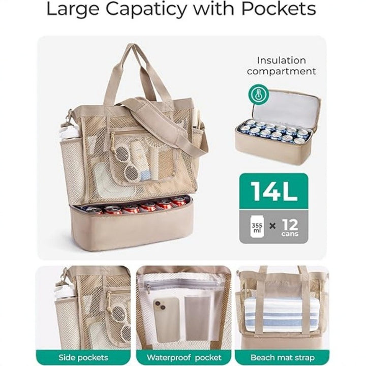 Cooler bag with integrated organizer Bowlift